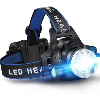 Rugged Waterdichte Led-hoofdlamp met Zoom en Oplaadbare Batterij