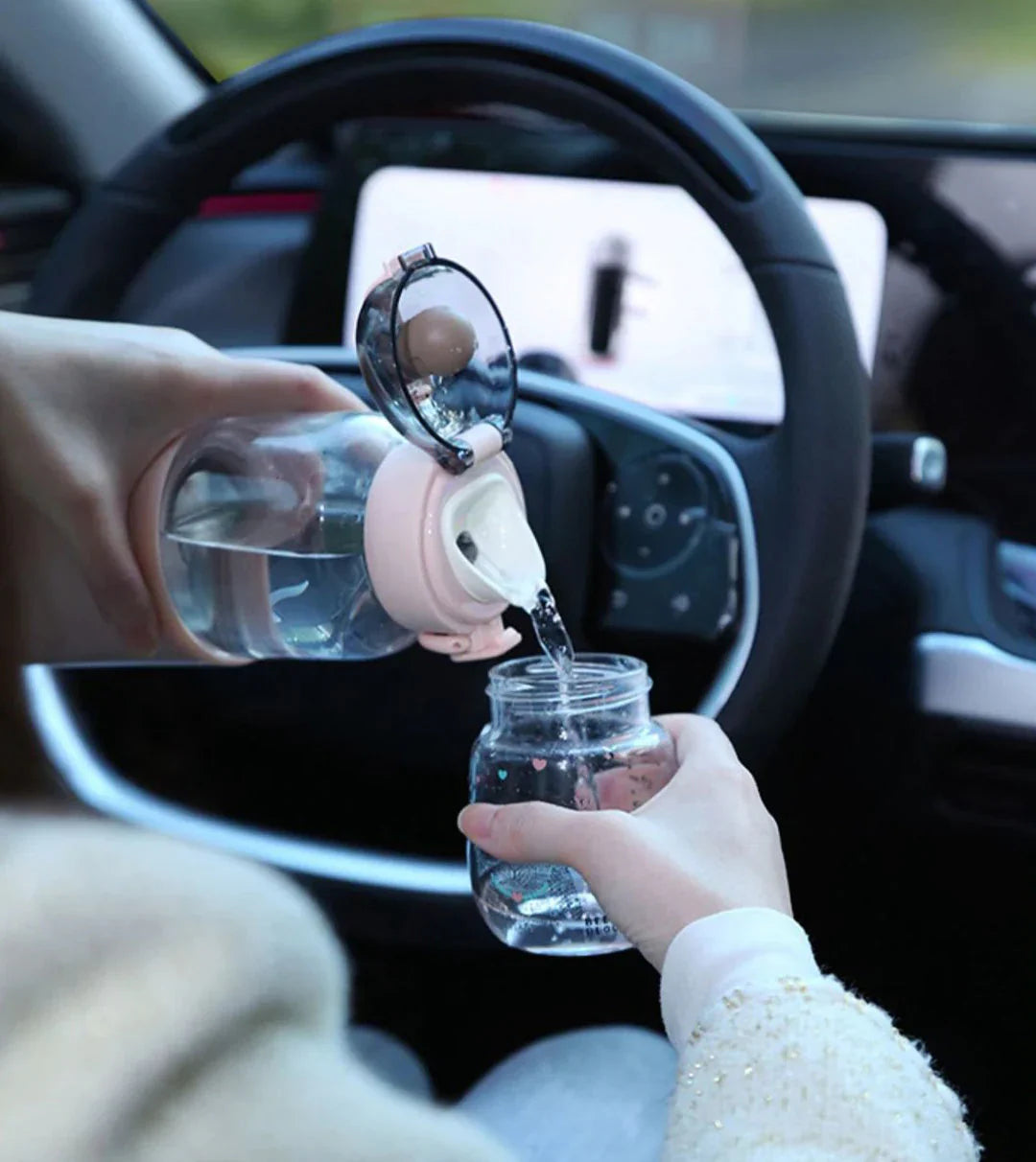 Draagbare Flessenwarmer met Temperatuurweergave - Compacte Oplossing voor Onderweg