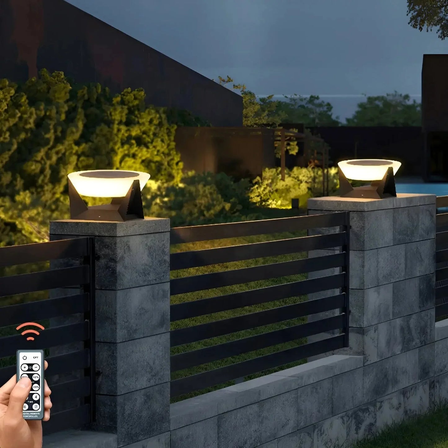 Moderne Led-voetlamp voor Buiten