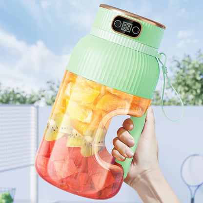 Draagbare Multifunctionele Blender met Dubbele Deksel en Usb-oplaadfunctie - voor Smoothies en het Bewaren van Voedsel