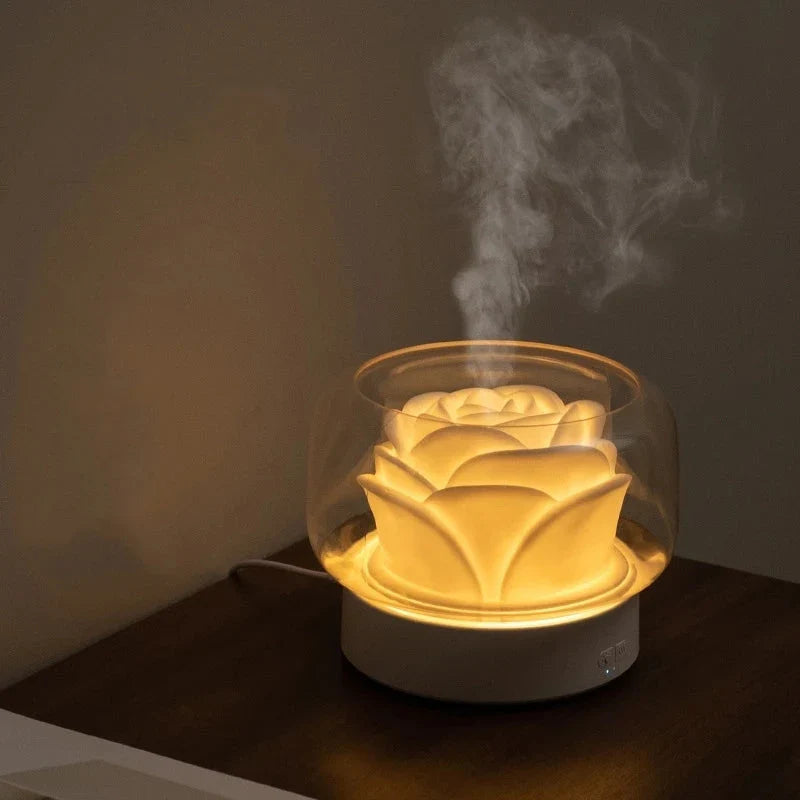 Aromatherapie Luchtbevochtiger - Elegante Ultrasone Diffuser met Led & Geurende Oliefunctie