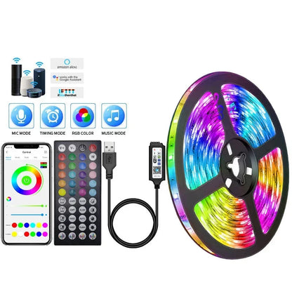 Rgb Led Strip met Usb-aansluiting - Kleurveranderend Licht voor Sfeer- en Tv-achtergrondverlichting